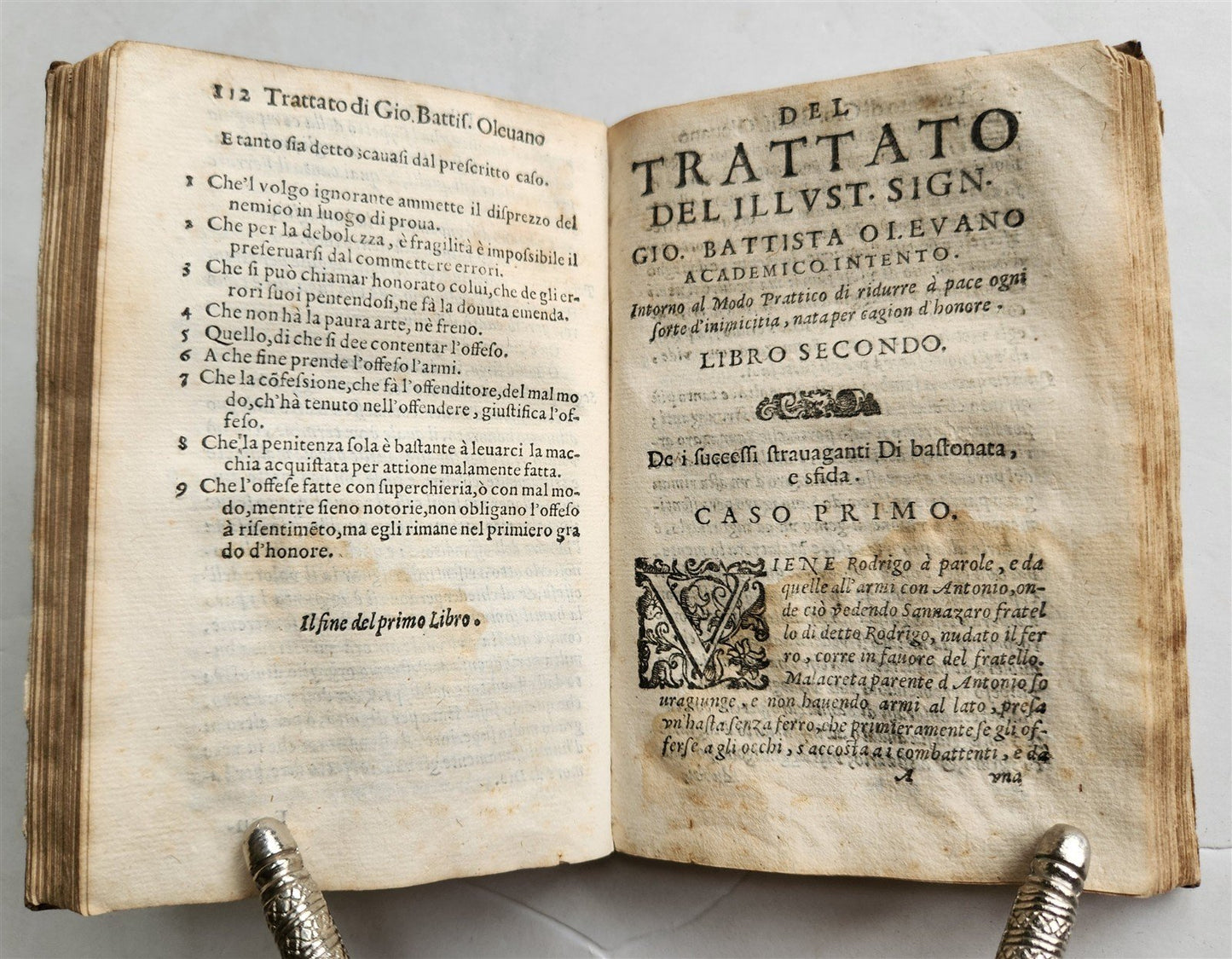 1605 LAW TREATISE antique TRATTATO di GIO.BATTISTA OLEUANO vellum
