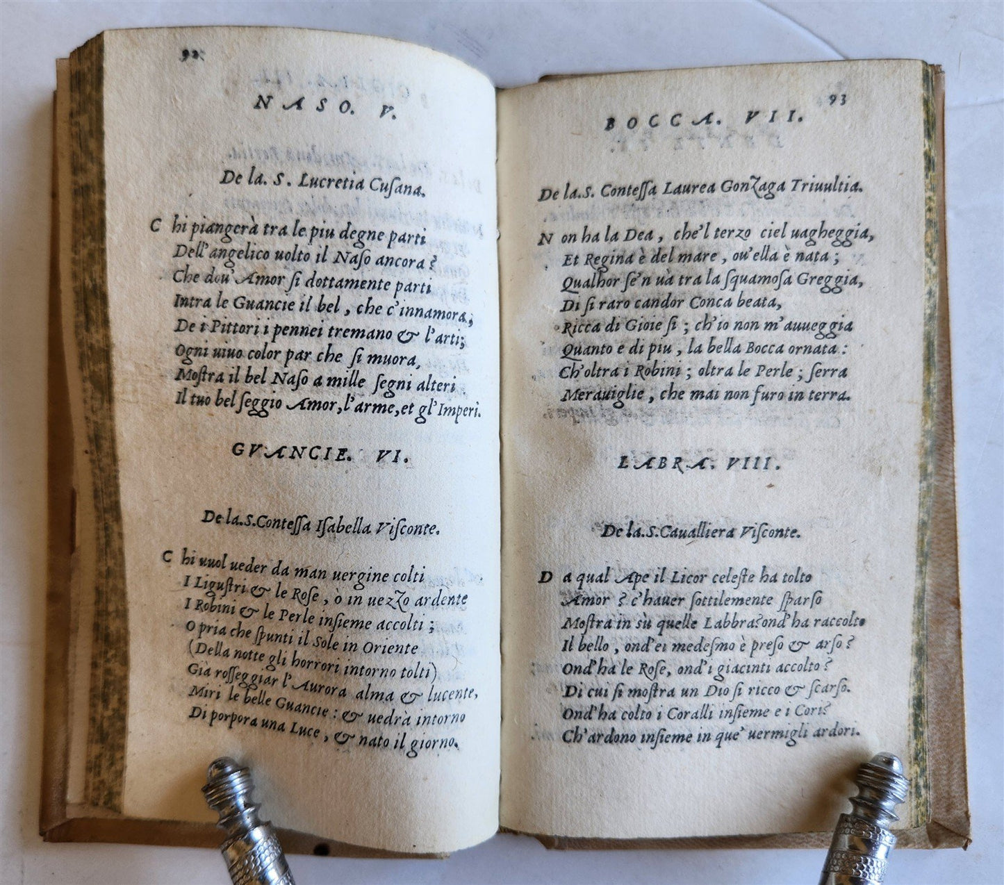 1554 Rime di Antonfrancesco Rainerio gentilhomo milanese ANTIQUE vellum bound