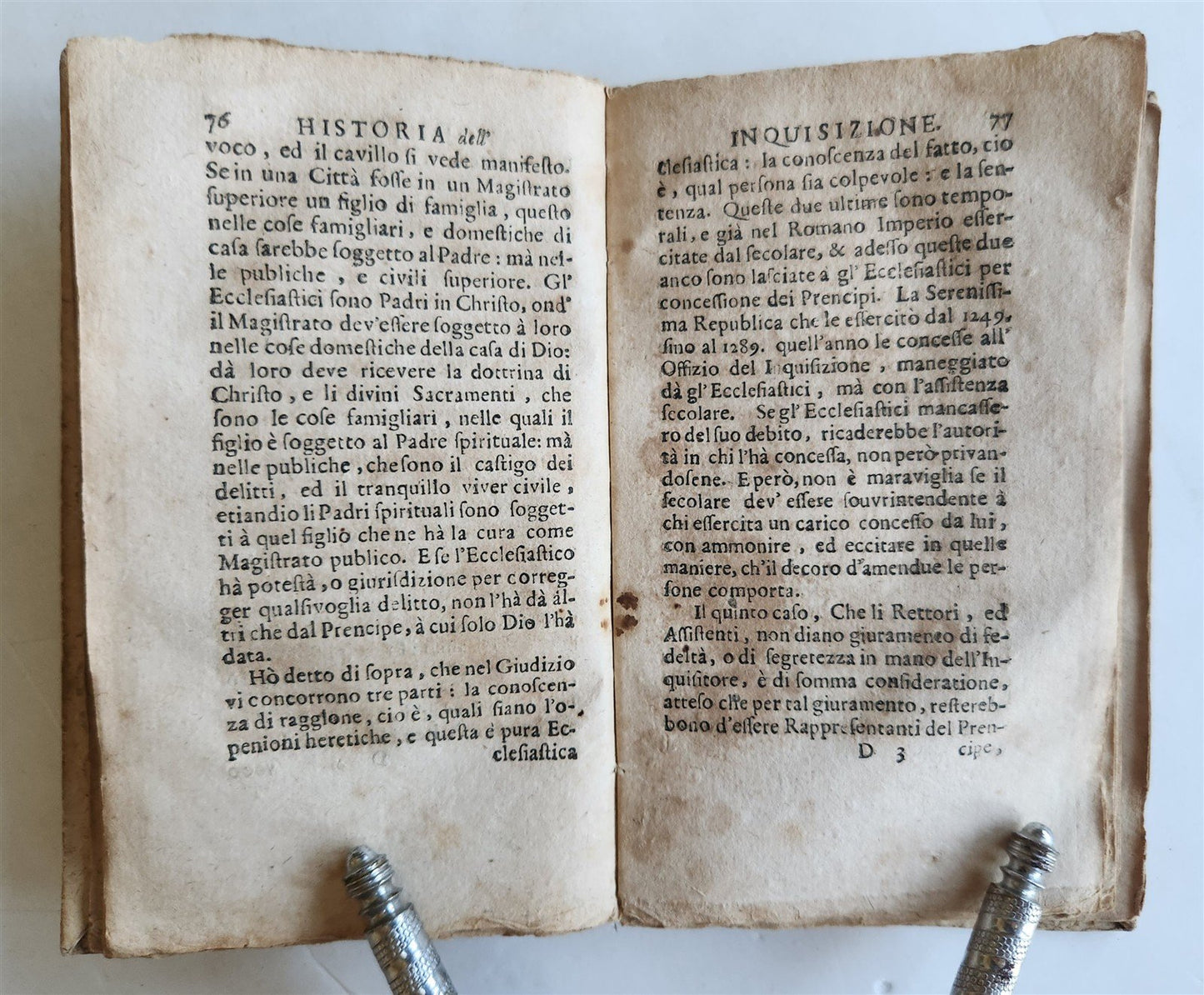 1687 HISTORY of VENETIAN INQUISITION by PAOLO SARPI antique