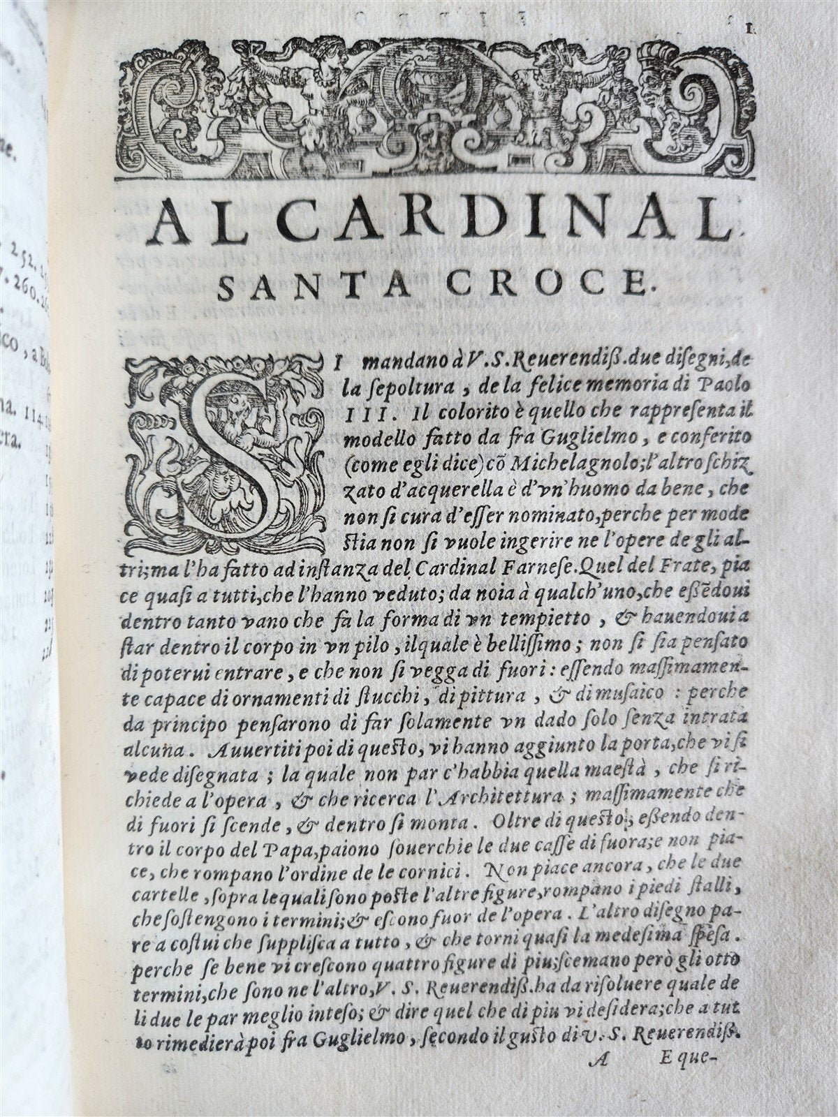 1591 De le lettere familiari by ANNIBALE CARO antique VELLUM BOUND