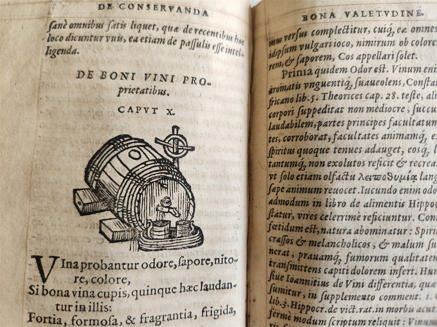 1568 RULES FOR PRESERVING GOOD HEALTH by ARNOLDUS VILANOVA ILLUSTRATED antique