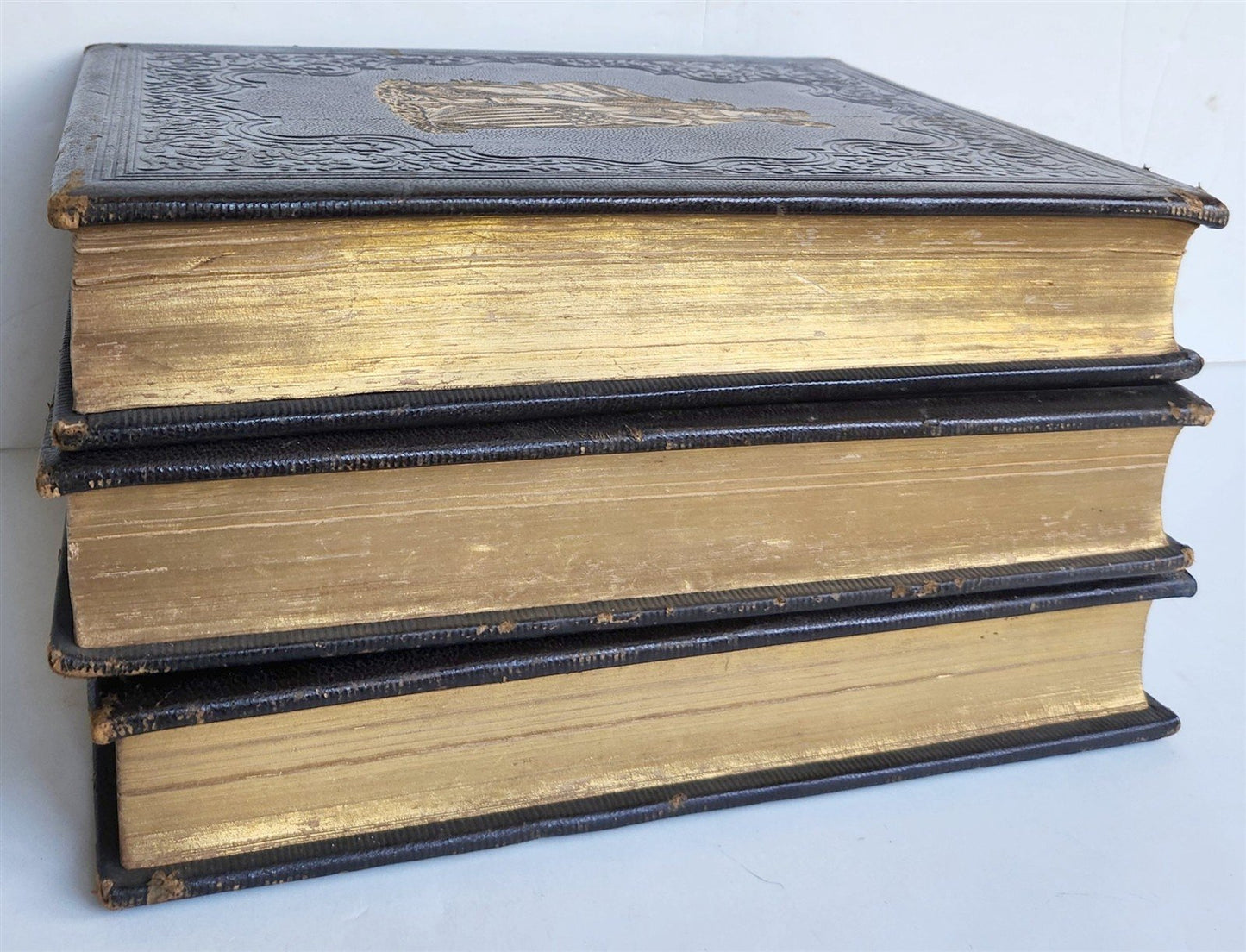 1861 NATIONAL HISTORY of WAR for UNION antique ILLUSTRATED 3 VOLUMES Americana