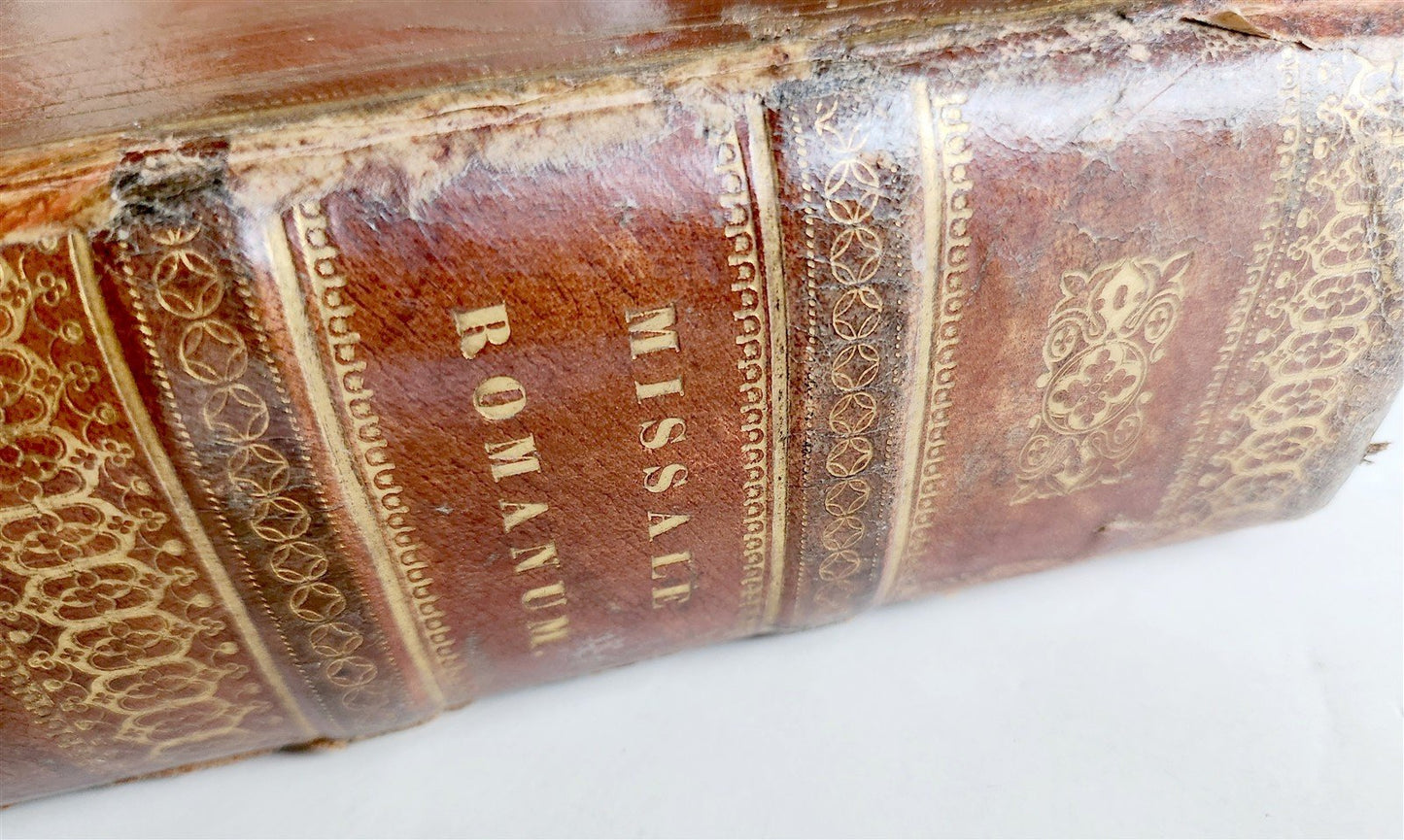 1817 MISSALE ROMANUM PLANTIN PRESS ILLUSTRATED FOLIO ANTIQUE