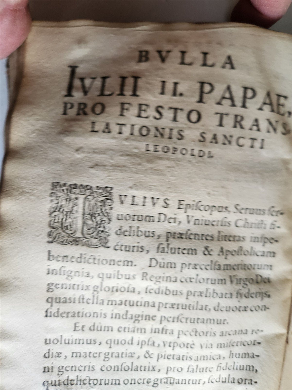 1591 LIFE of ST.LEOPOLD III ILLUSTRATED antique VELLUM BOUND 16th CENTURY