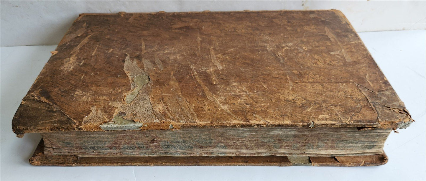 1854 ANTIPHONARIUM ROMANUM antique MASSIVE FOLIO 12.5 by 18.5"