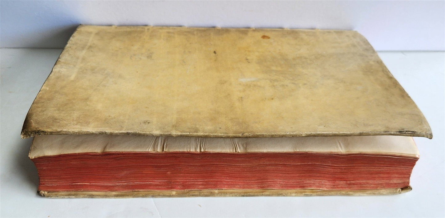 1728 LIVES of ROMAN POPES by Anastasius Bibliothecarius VELLUM FOLIO antique