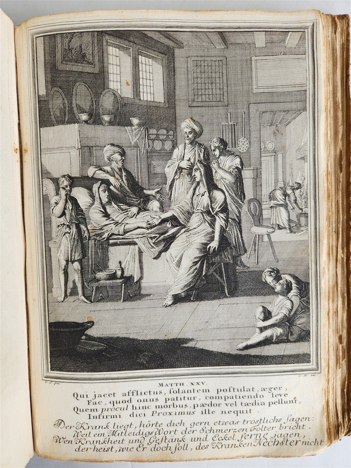 1712 BIBLE HISTORY antique ILLUSTRATED 158 ENGRAVINGS for OLD AND NEW TESTAMENT