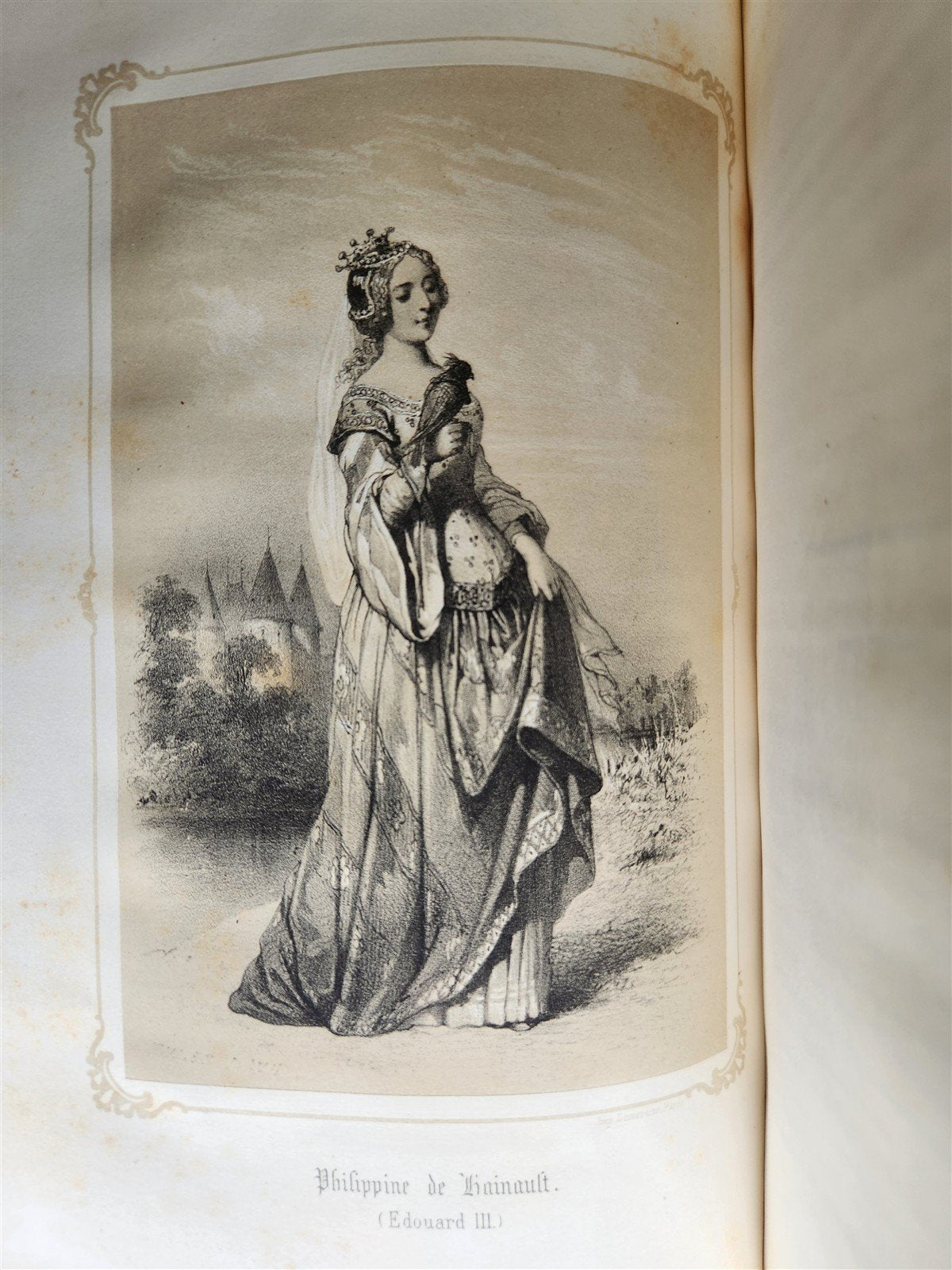 1851 QUEENS OF ENGLAND by by Madmoiselle A. Celliez ANTIQUE illustrated