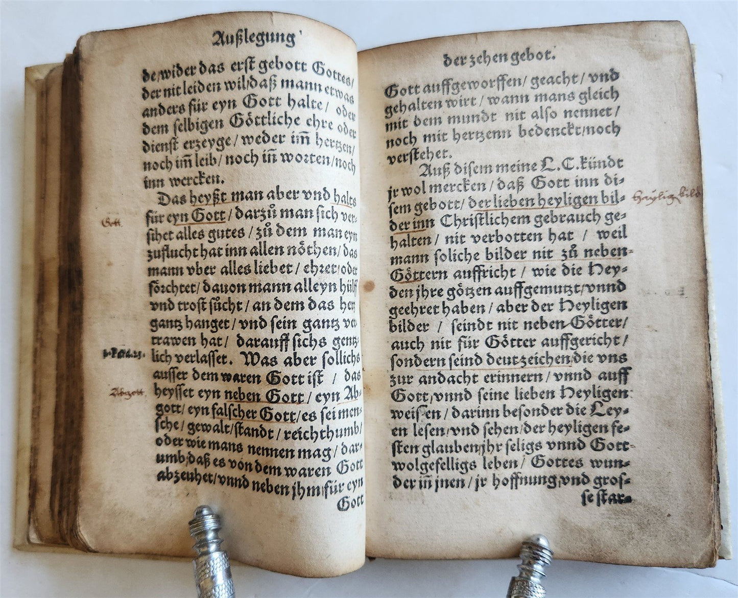 1551 ILLUSTRATED CATECHISM by inquisitor-general of Mentz & Cologne antique
