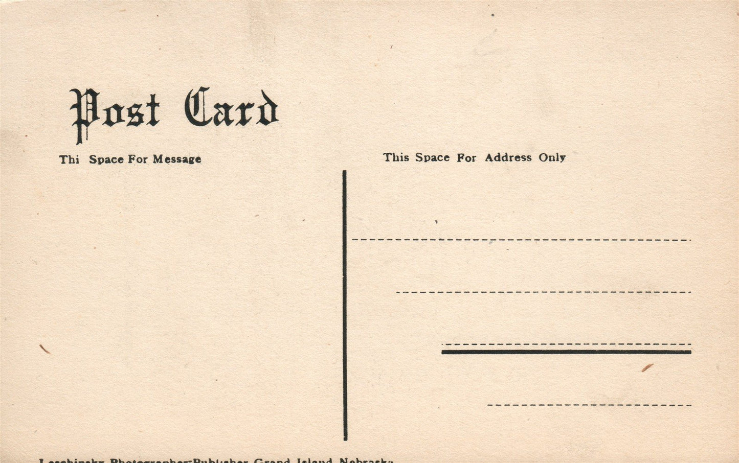 GRAND ISLAND NE THIRD STREET ANTIQUE POSTCARD