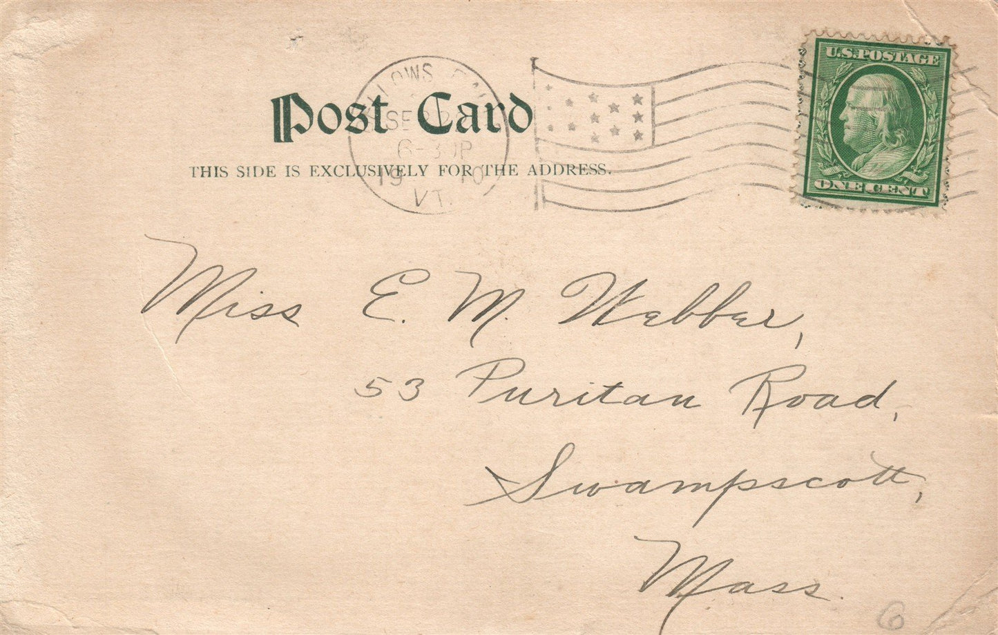 BELLOWS FALLS VT RAILROAD BRIDGE ANTIQUE POSTCARD