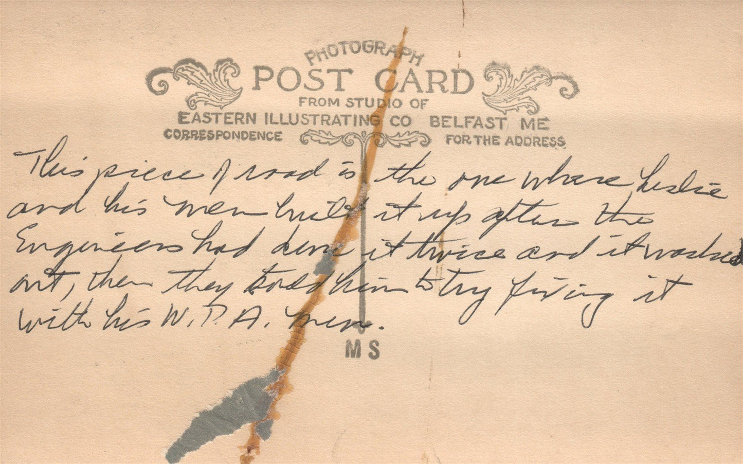 CAVENDISH VT NEW ROAD AFTER THE FLOOD ANTIQUE REAL PHOTO POSTCARD RPPC