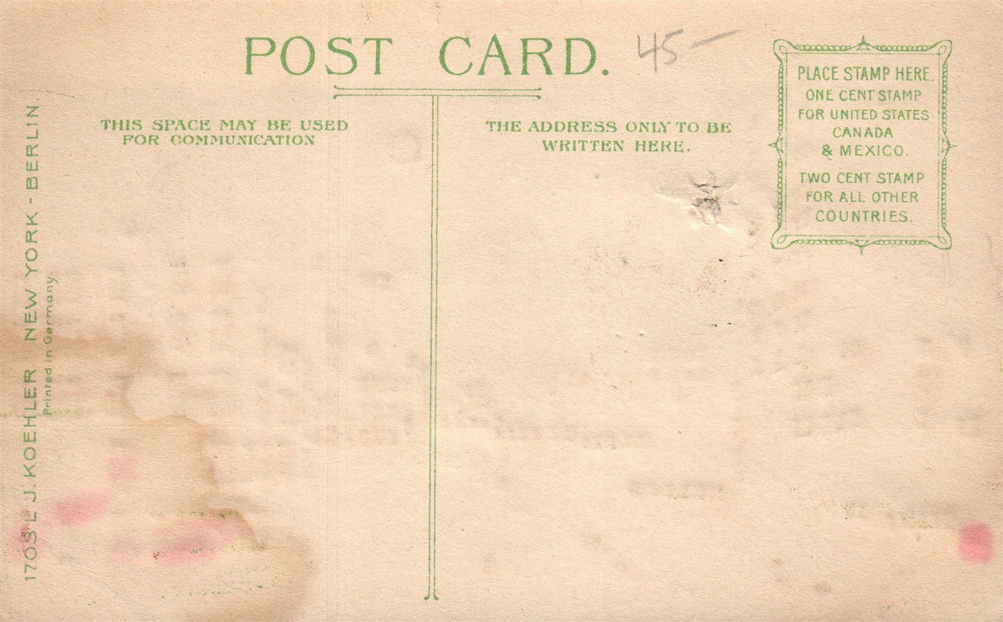 WASHINGTON DC HOLD TO LIGHT PENNSYLVANIA AVE. ANTIQUE POSTCARD