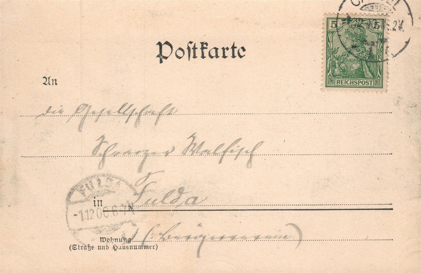 KASSEL GERMANY MILHELMSHOHE ANTIQUE POSTCARD