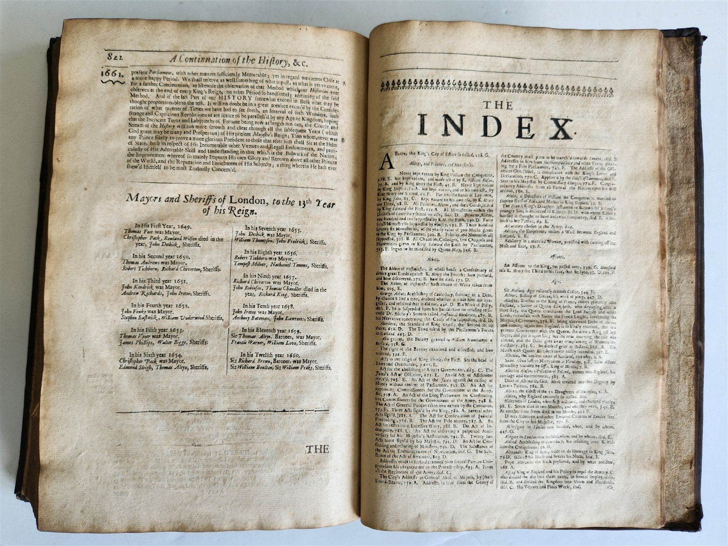 1665 CHRONICLE of the KINGS of ENGLAND by RICHARD BAKER antique FOLIO in English