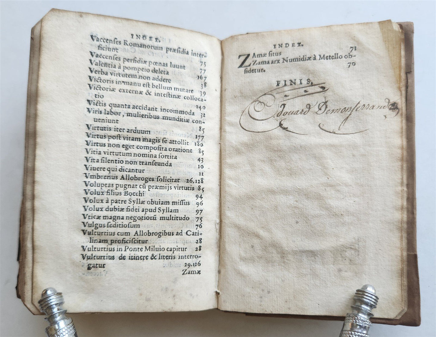 1569 SALLUST Sallustii Crispi Coniuratio Catilinae et bellum Iugurthinum ANTIQUE