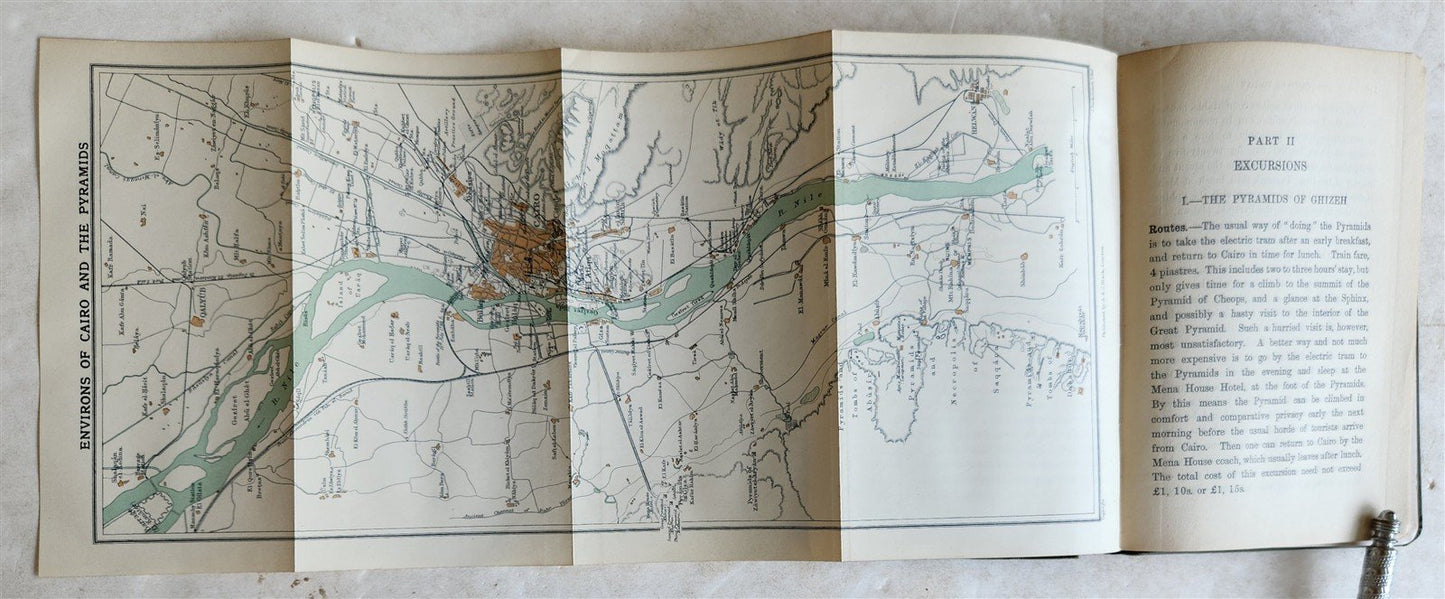 1912 CAIRO of TO-DAY antique PRACTICAL GUIDE to CAIRO and the NILE illustrated