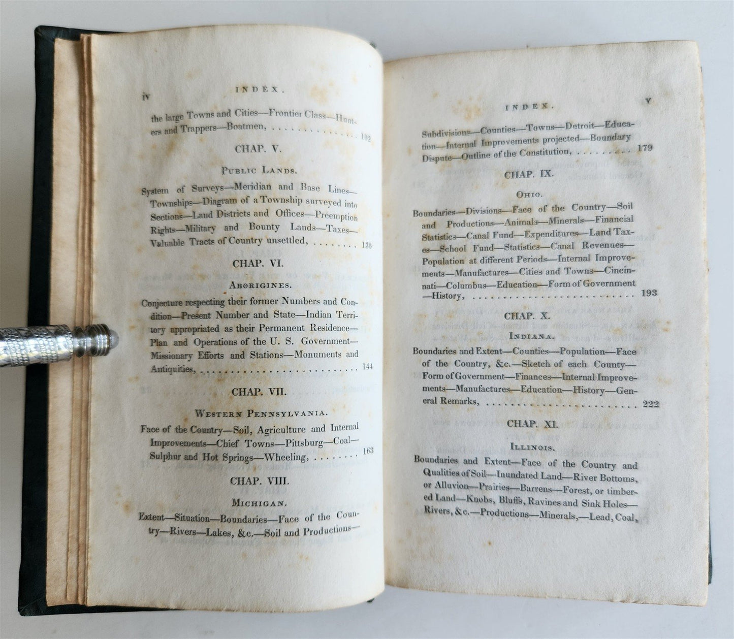 1836 PECK'S NEW GUIDE for EMIGRANTS to the WEST antique AMERICANA