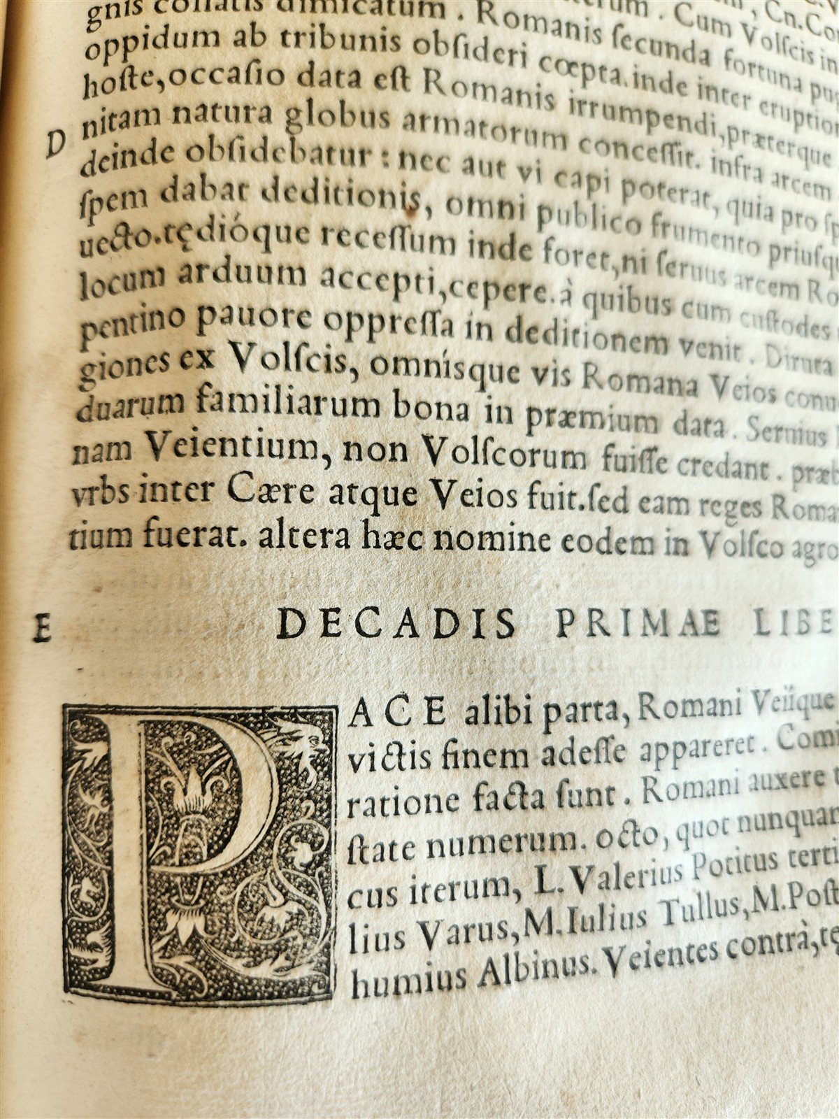1542 ROMAN HISTORY by TITUS LIVIUS antique 16th CENTURY FOLIO