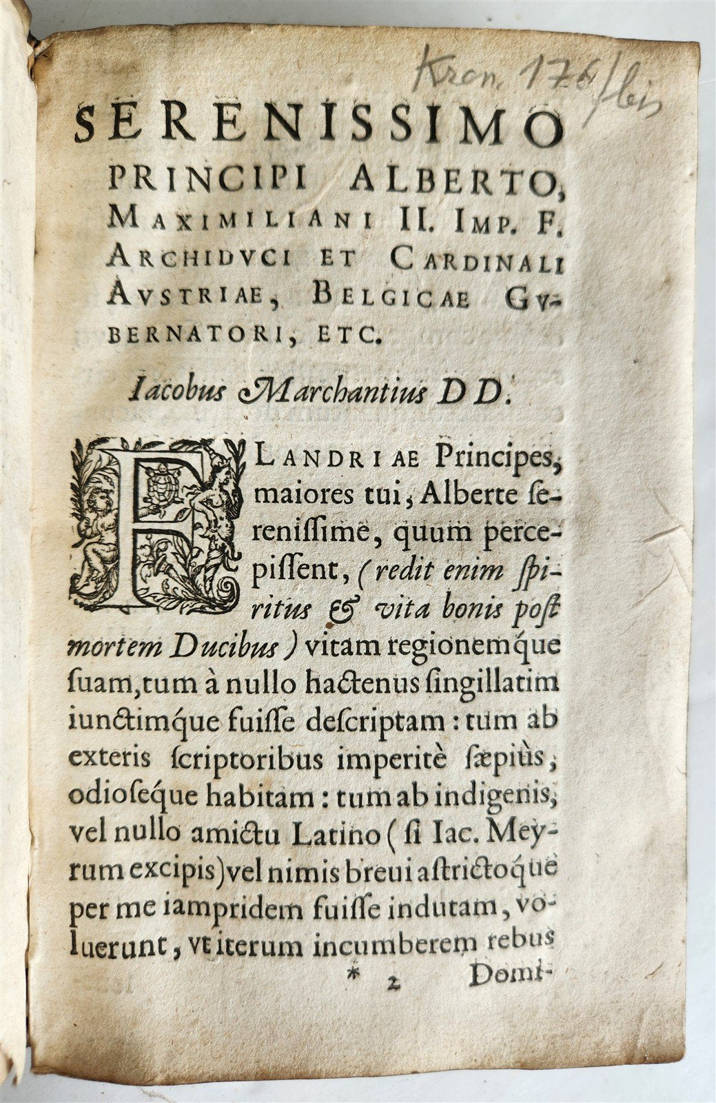 1596 HISTORY of FLANDRIA by Jacobus MARCHANTIUS antique VELLUM Plantin Press