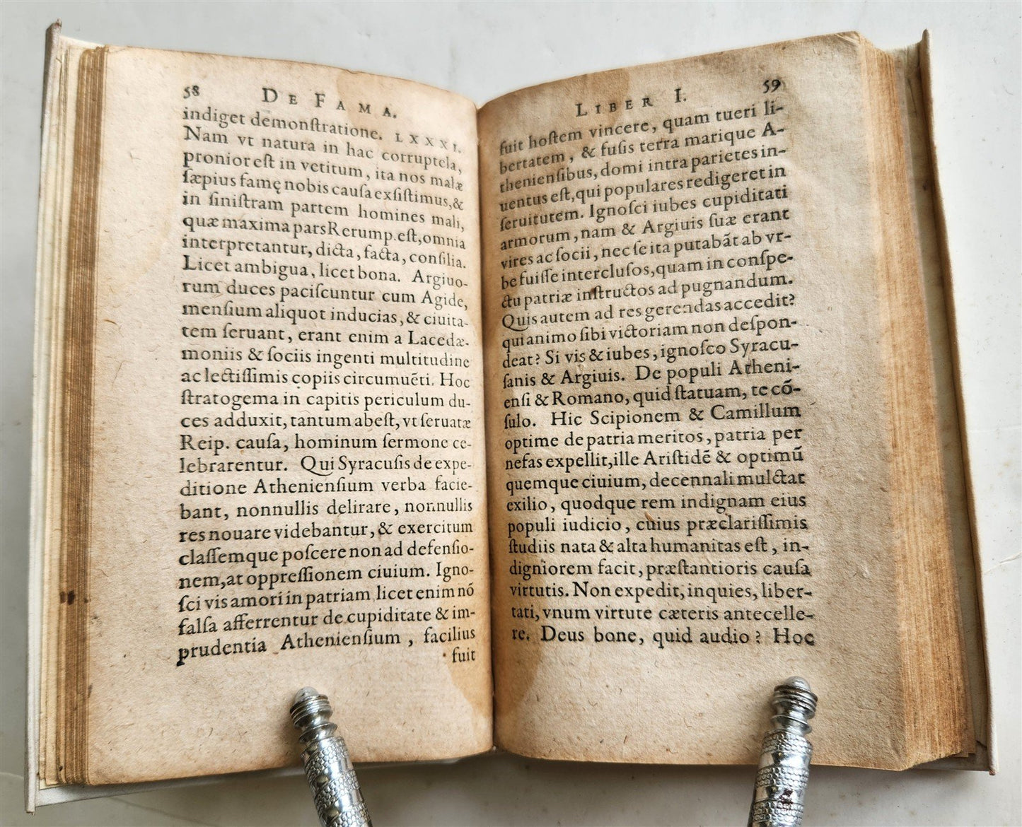 1595 DE FAMA by Jacobus TYPOTIUS antique HISTORY 16th CENTURY