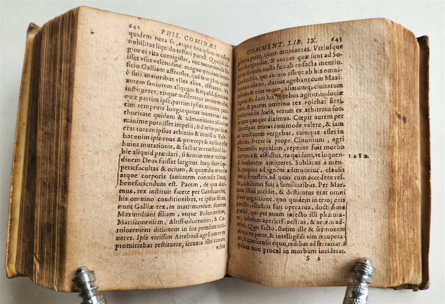 1606 HISTORY of FRANCE Jean Froissart & Phillippe de Commines antique vellum