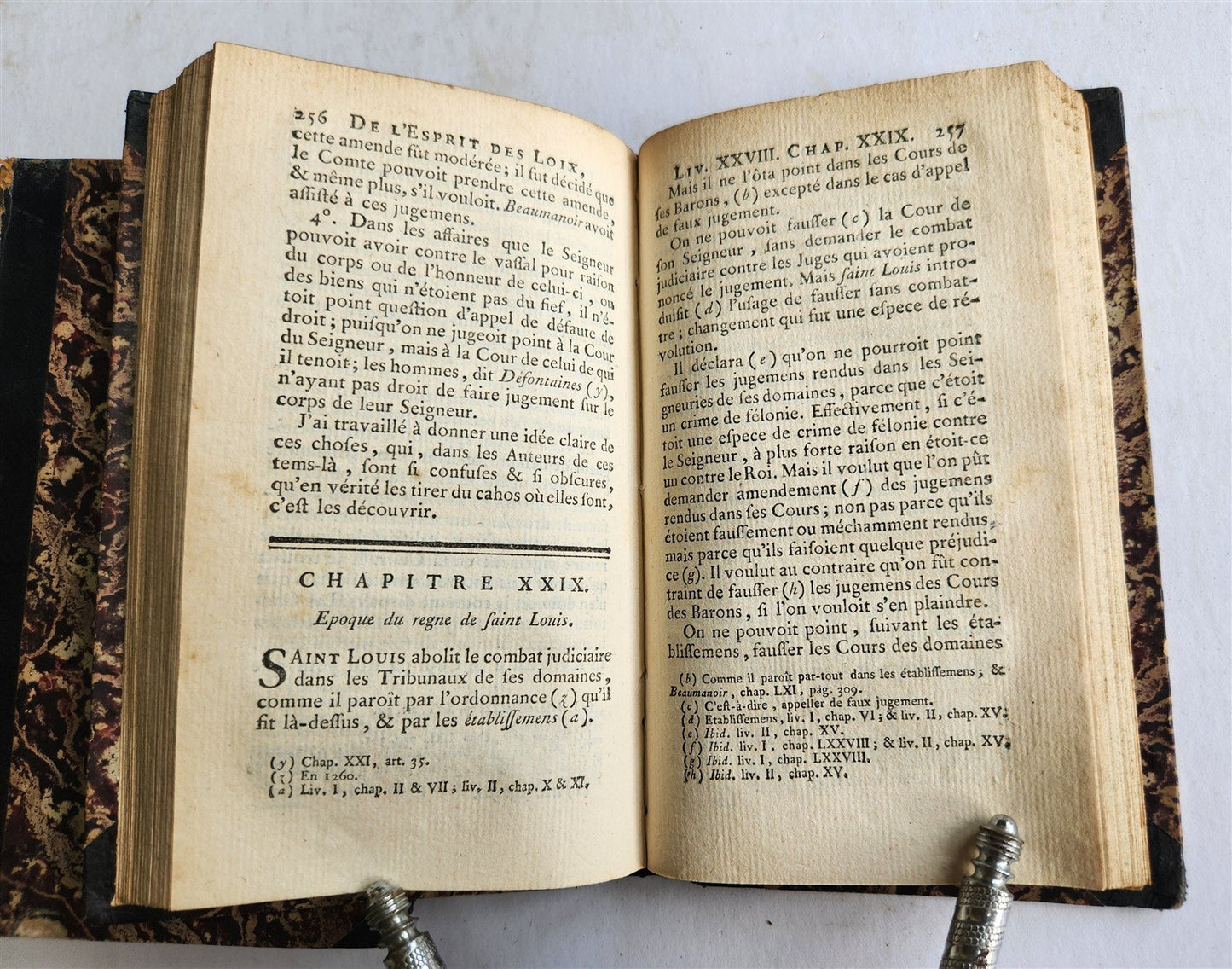 1764 OEUVRES de Monsieur de MONTESQUIEU 6 VOLUMES SET in FRENCH ANTIQUE
