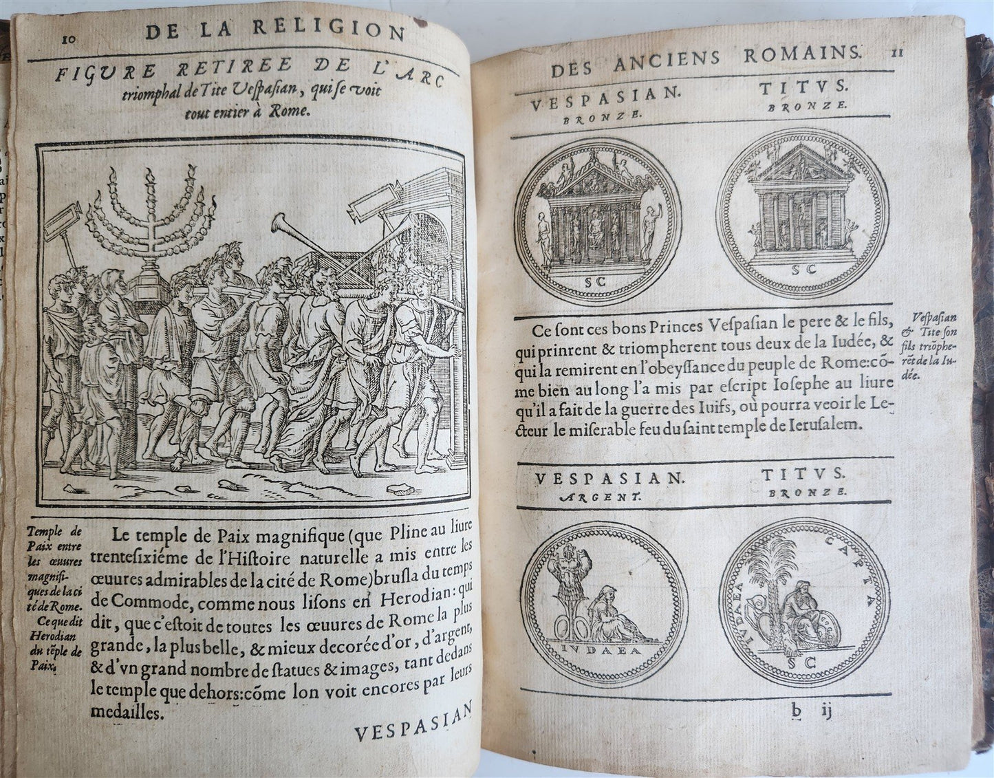 1547 RELIGION of ANCIENT ROME FULLY ILLUSTRATED antique 16th CENTURY