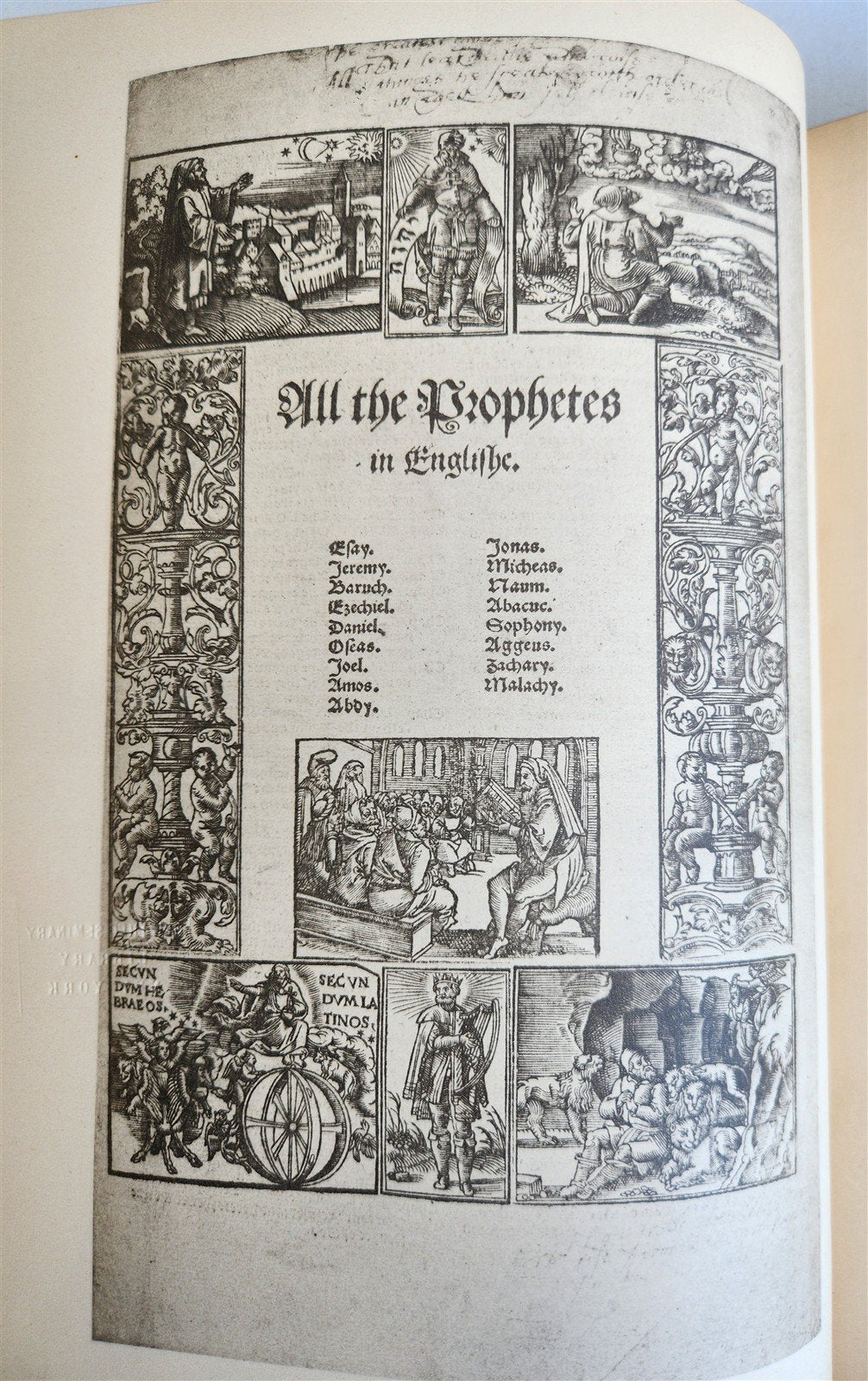 1899 ENGLISH BIBLE in JOHN RYLANDS LIBRARY 1525 -1640 illustrated folio ANTIQUE