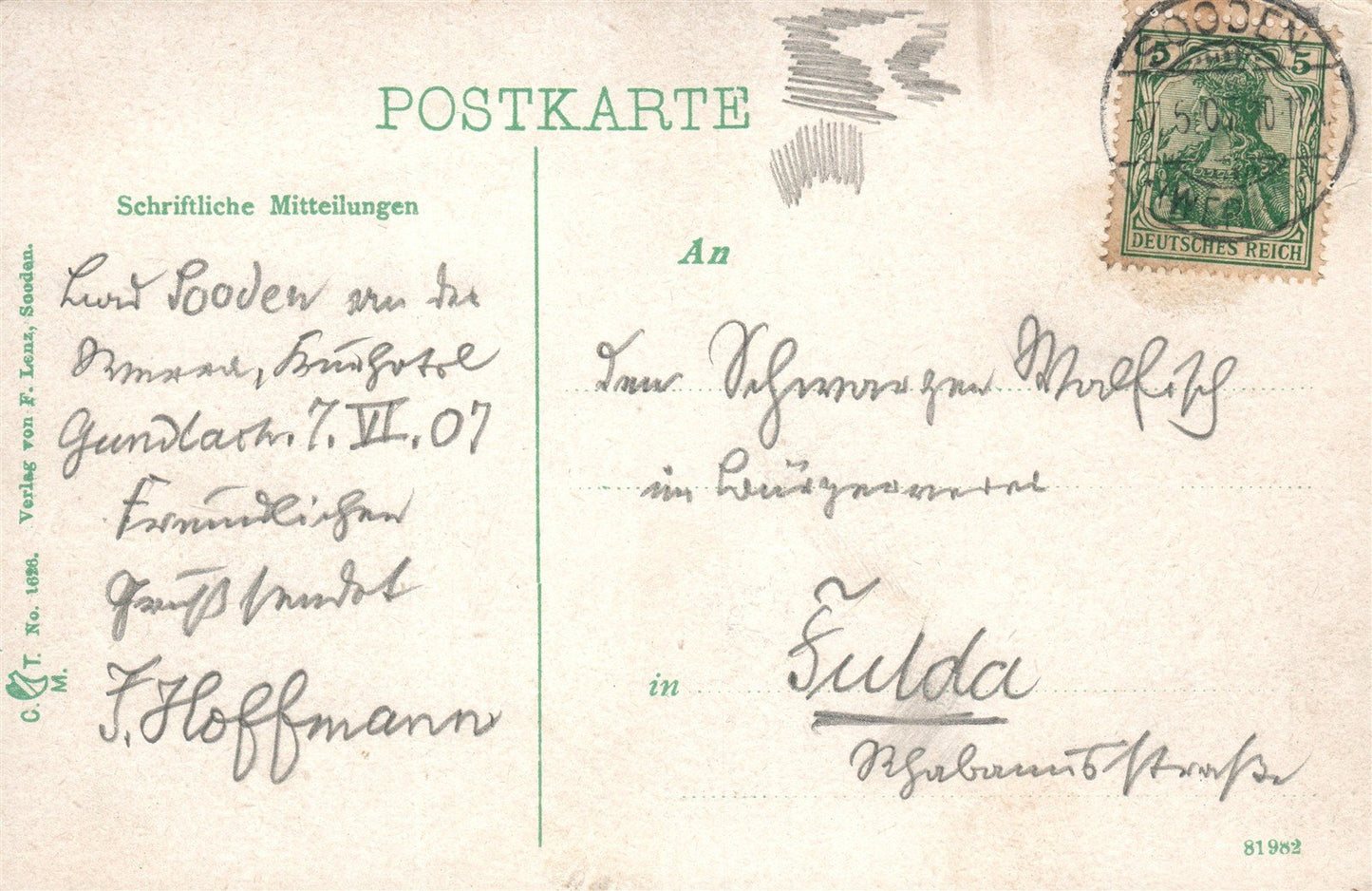 BAD SOODEN a WERRA GERMANY KURPAK & INHALATORIUM ANTIQUE POSTCARD