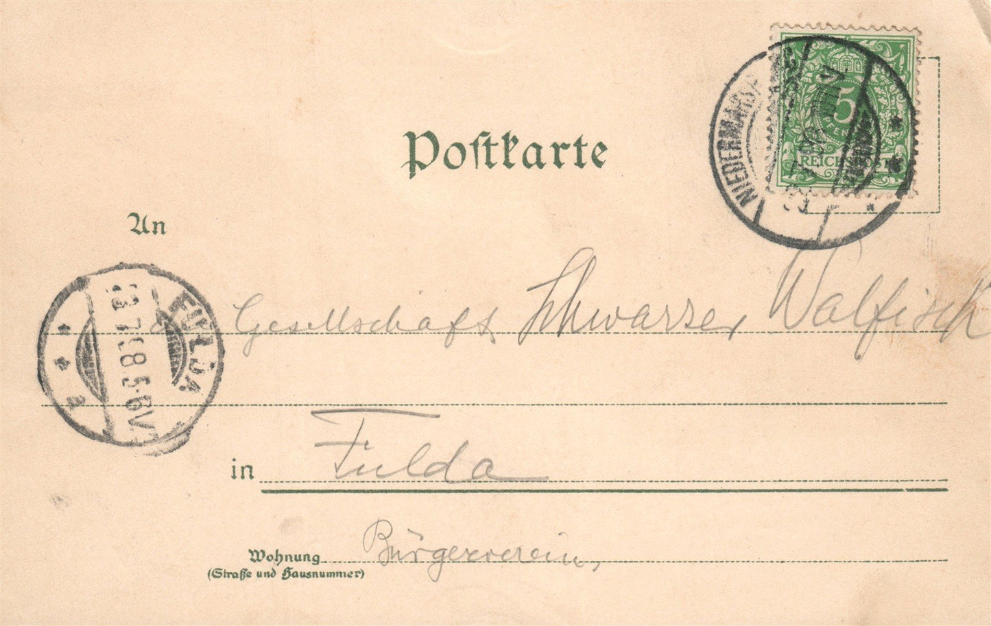 MARSBERG GERMANY ANTIQUE POSTCARD