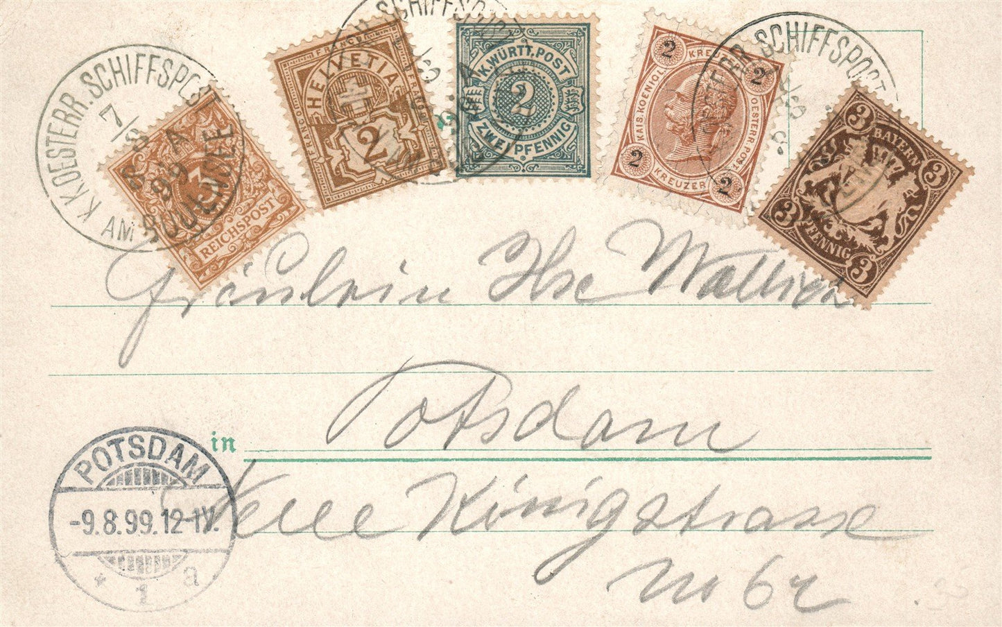 BODENSEE GERMANY ANTIQUE POSTCARD