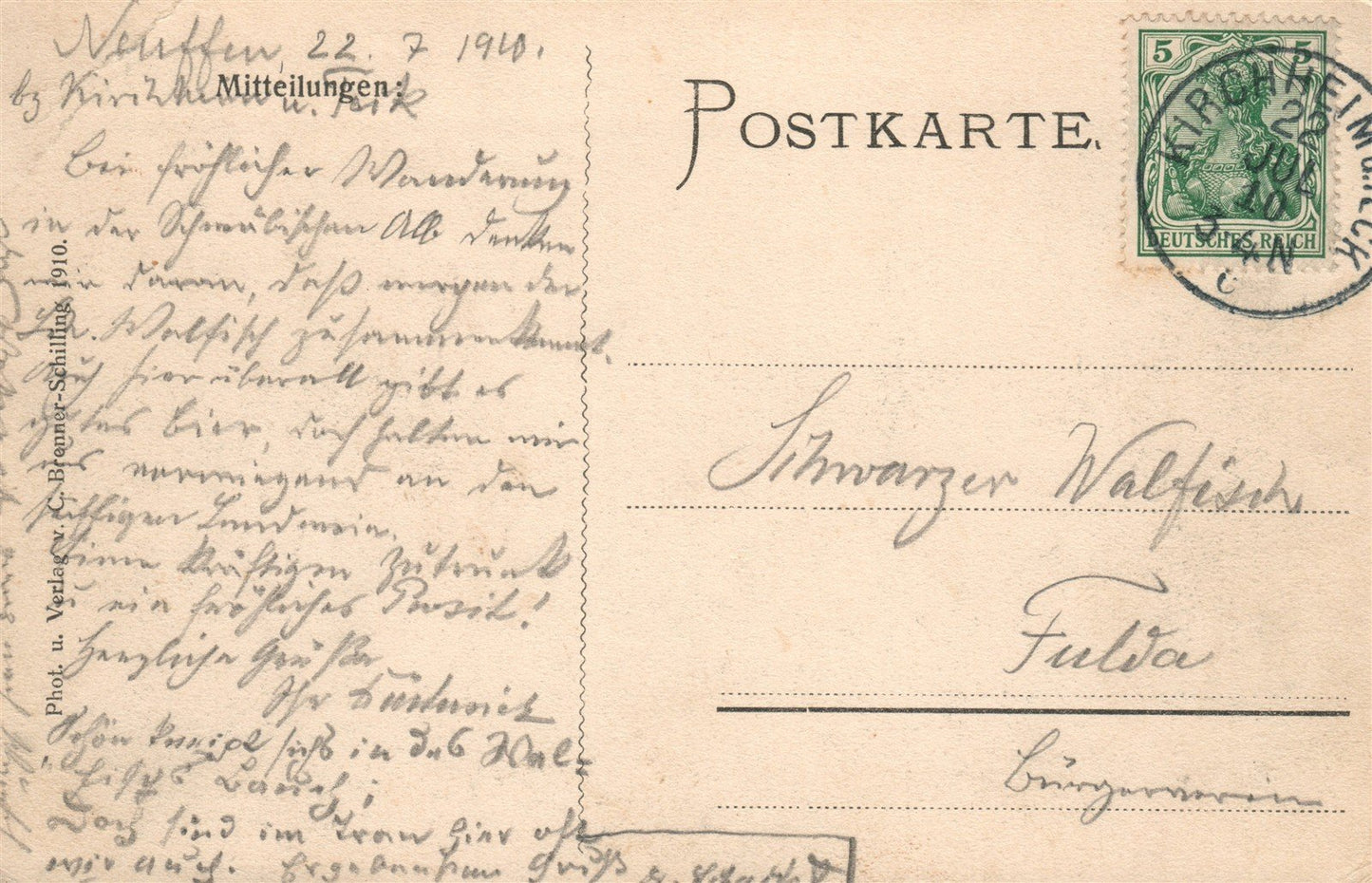 HEILBRONN GERMANY ANTIQUE POSTCARD