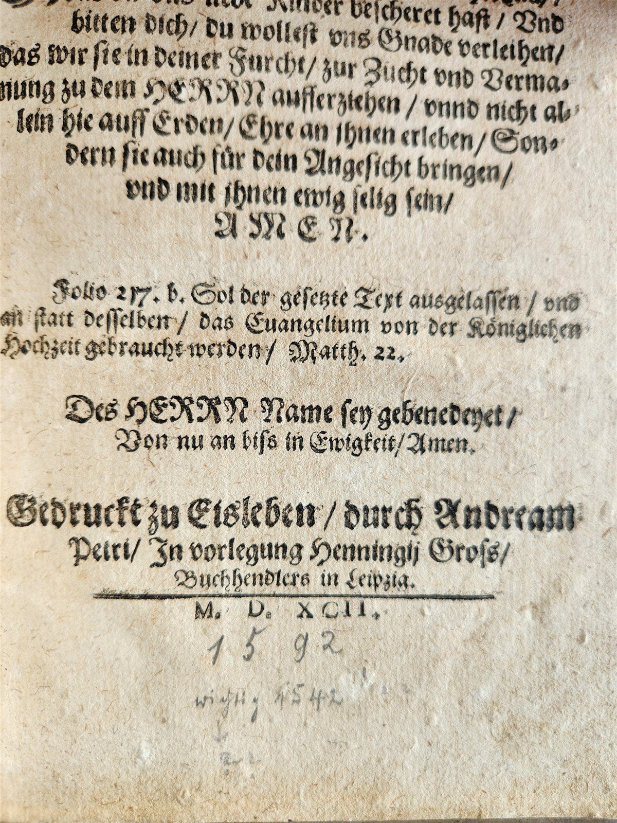 1592 GERMAN THEOLOGY by Hieronymus Mencel antique 16th century PIGSKIN BOUND
