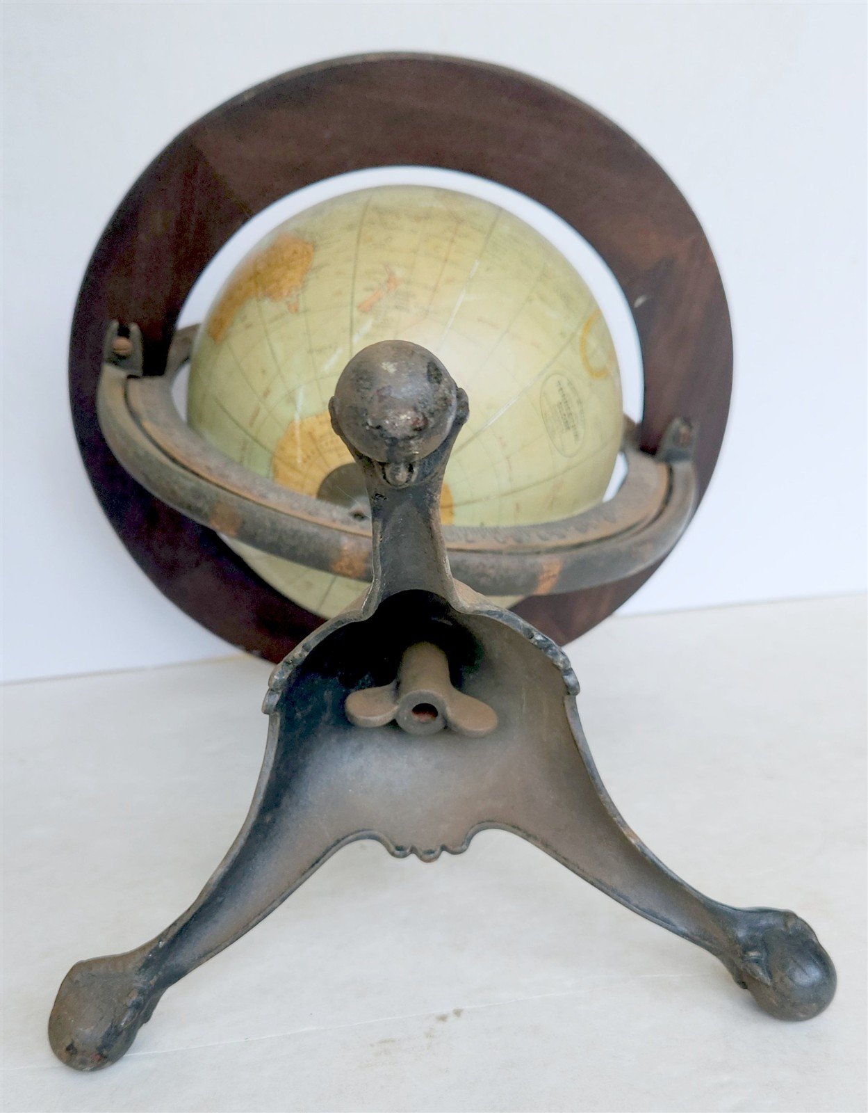 1920s RAND McNALLY EIGHT-INCH TERRESTRIAL GLOBE antique