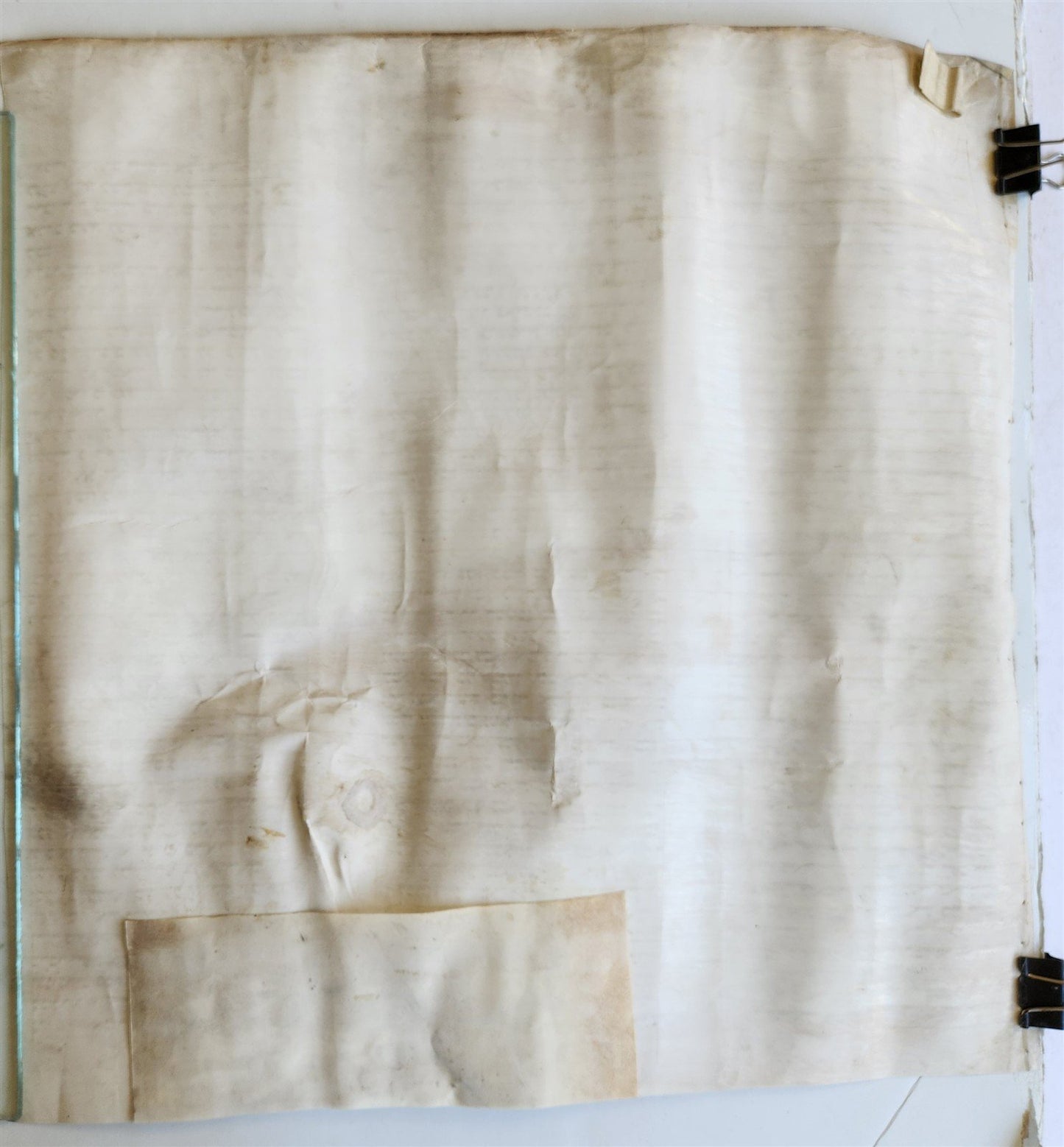 TORAH SCROLL FRAGMENT MANUSCRIPT on VELLUM 19th century ANTIQUE Book of NUMBERS