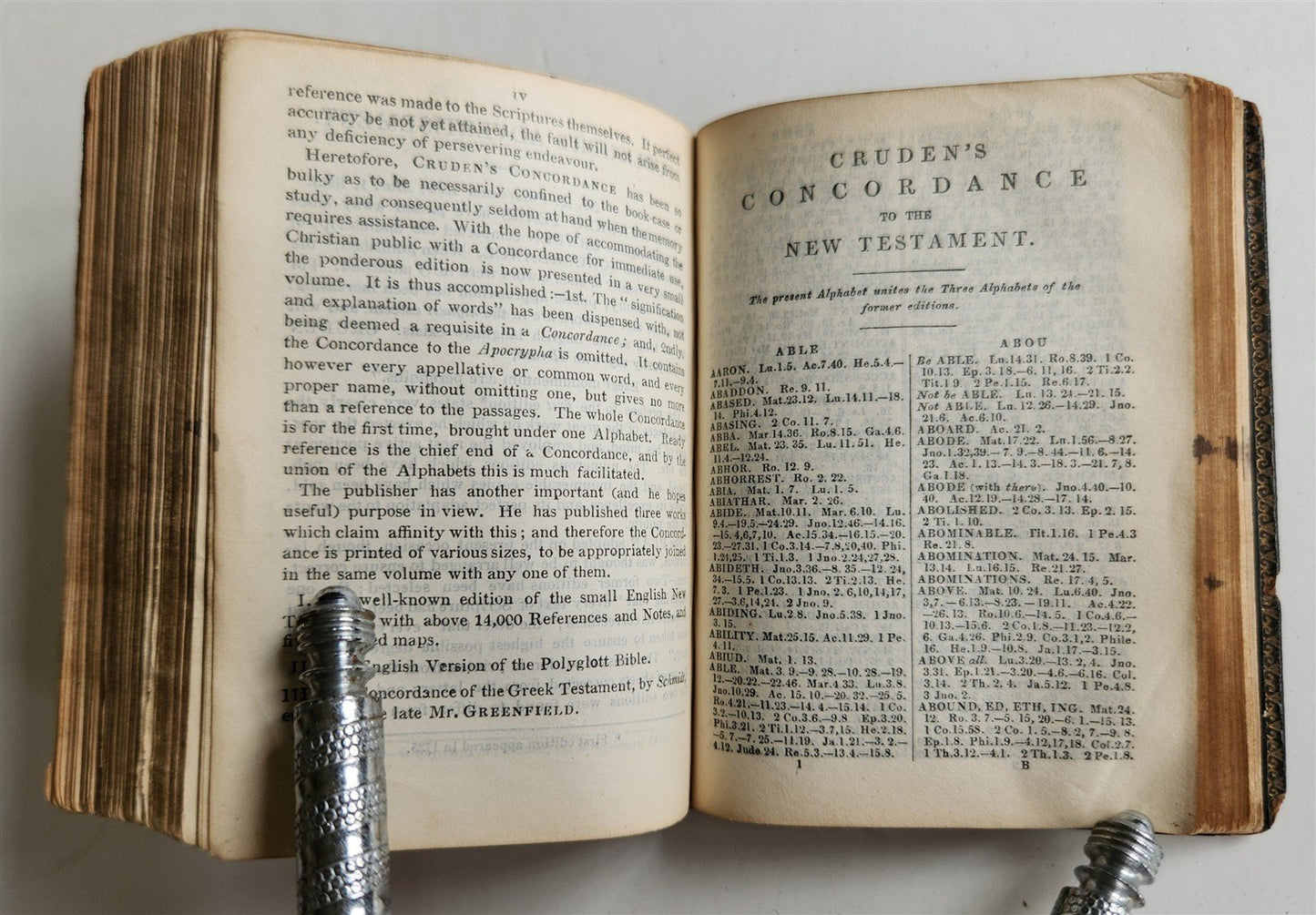 1832 BIBLE in ENGLISH - POCKET SIZE antique NEW TESTAMENT