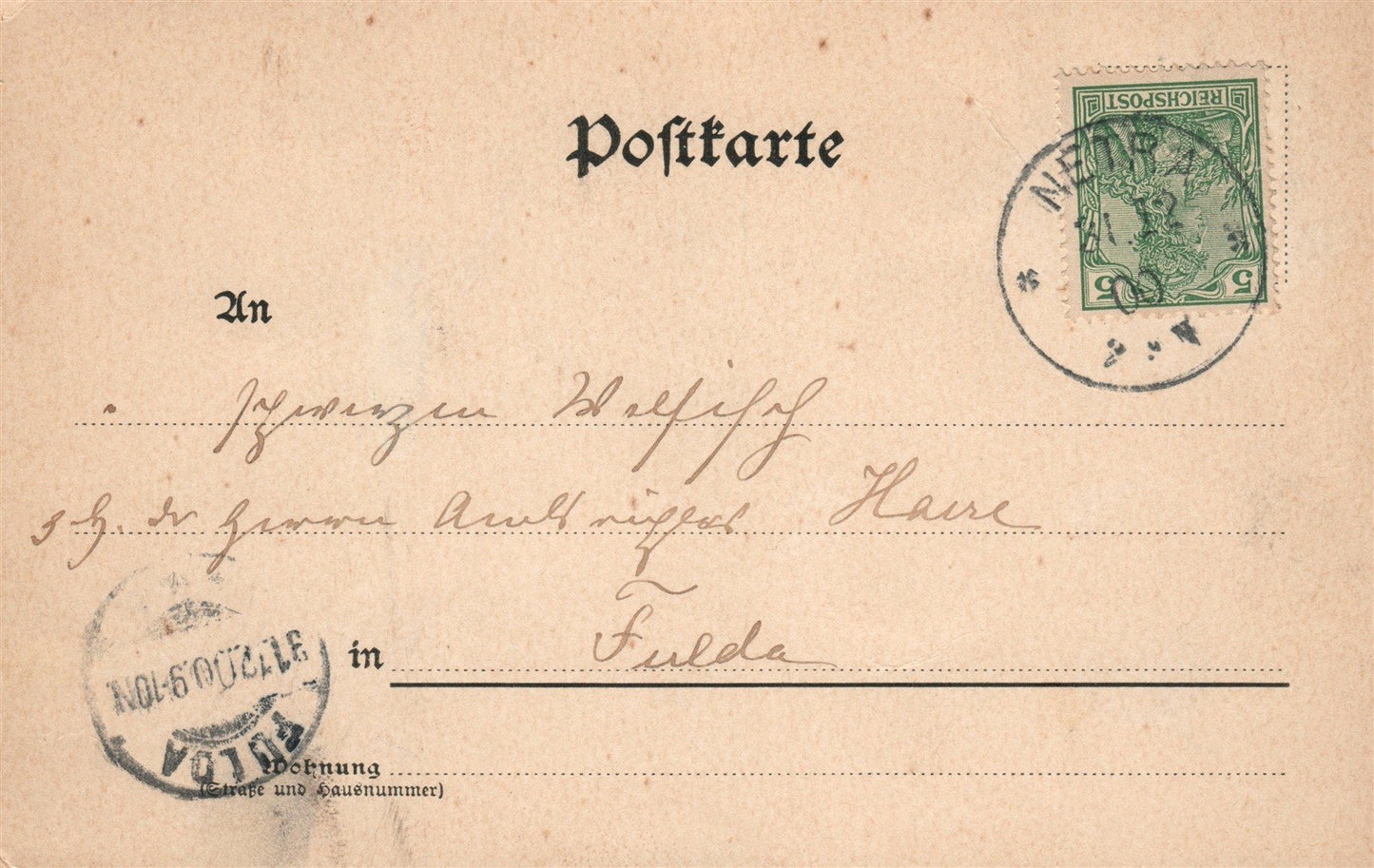 ZUM GOLDENEN LOWEN GERMANY ANTIQUE POSTCARD