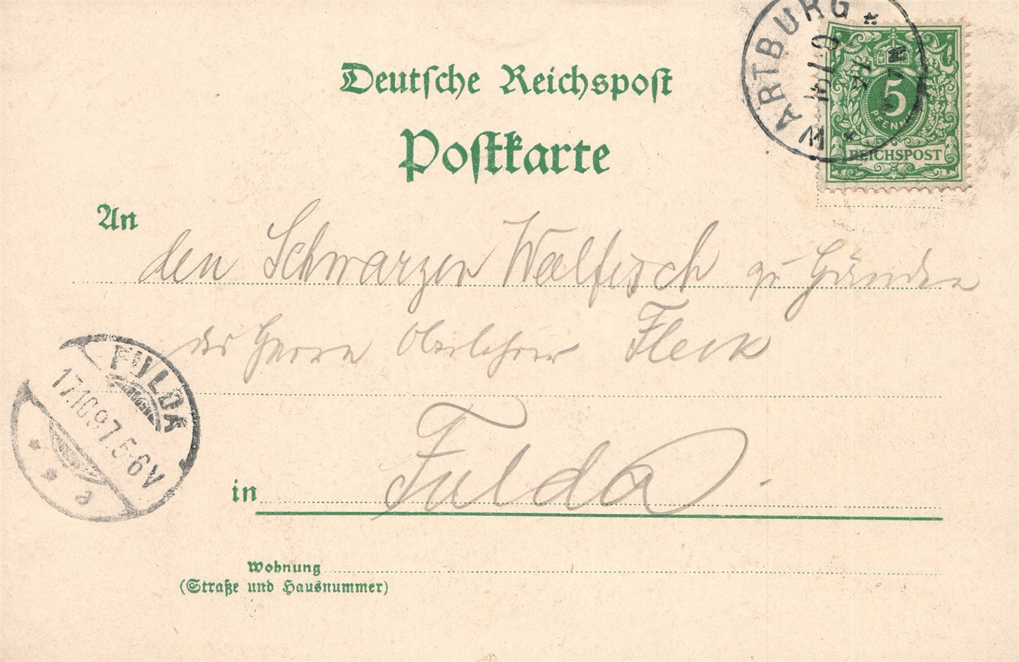 GERMANY Wartburg ANTIQUE POSTCARD