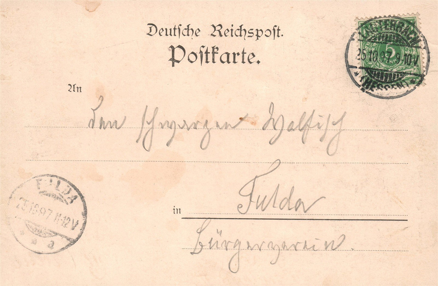 GERMANY Lauterbach ANTIQUE POSTCARD