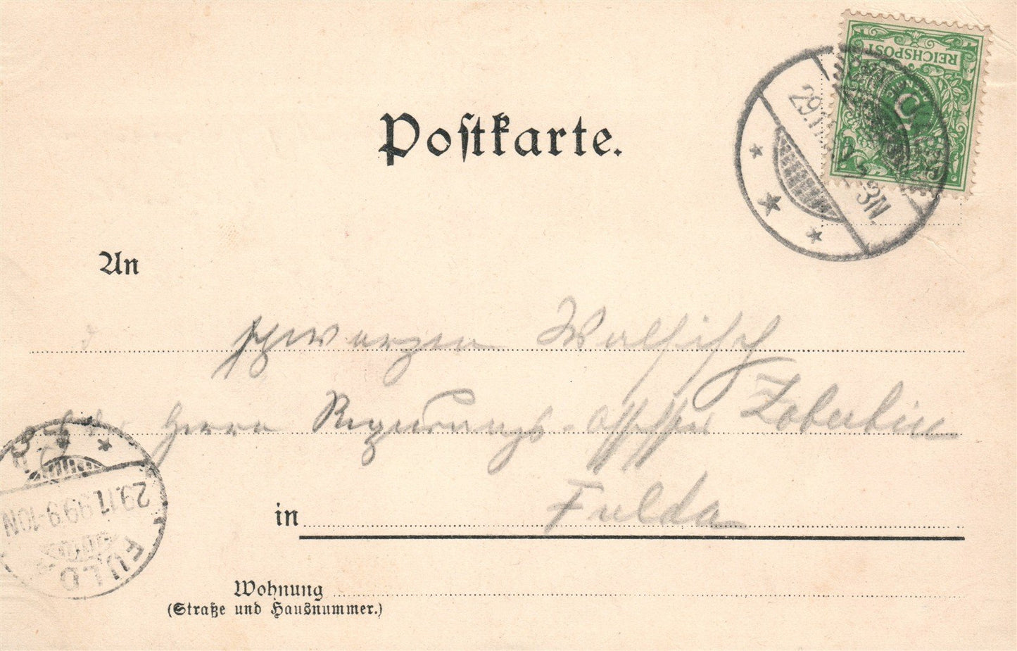 GERMANY GRUSS AUS SCHMALKALDEN ANTIQUE POSTCARD