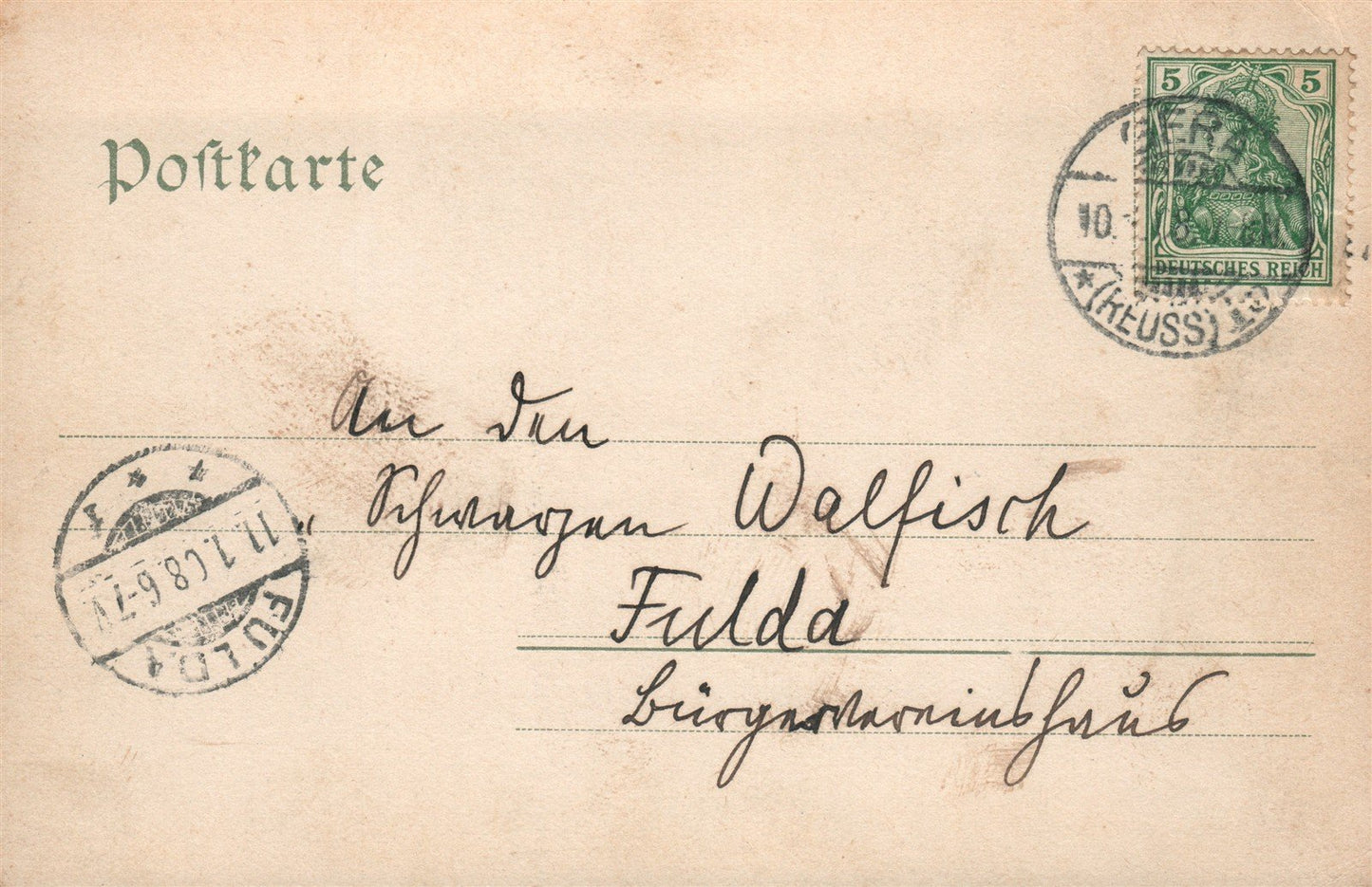 GERMANY GERA ANTIQUE POSTCARD