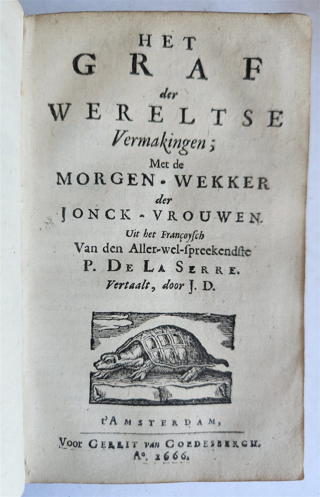 1666 THEOLOGY in DUTCH 4 VOLUMES ILLUSTRATED SET antique VELLUM BINDINGS