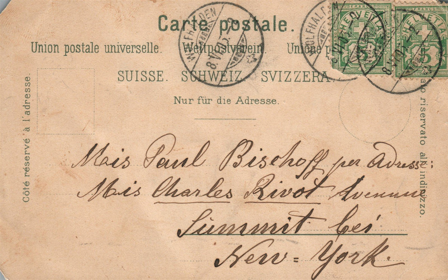 GERMANY WOLFHALDEN ANTIQUE POSTCARD