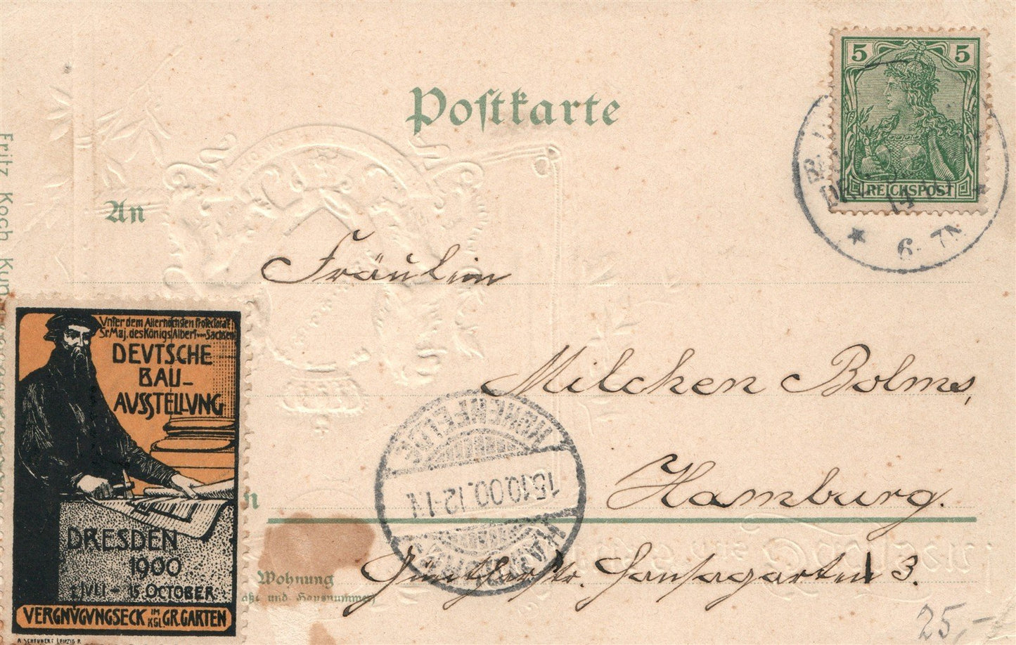 GERMANY SACHSEN ANTIQUE POSTCARD