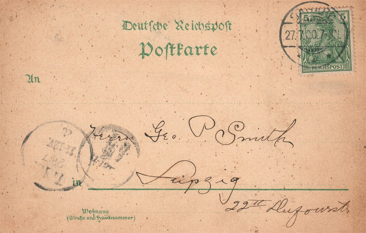 GERMANY STOBBENKAMMER ANTIQUE POSTCARD