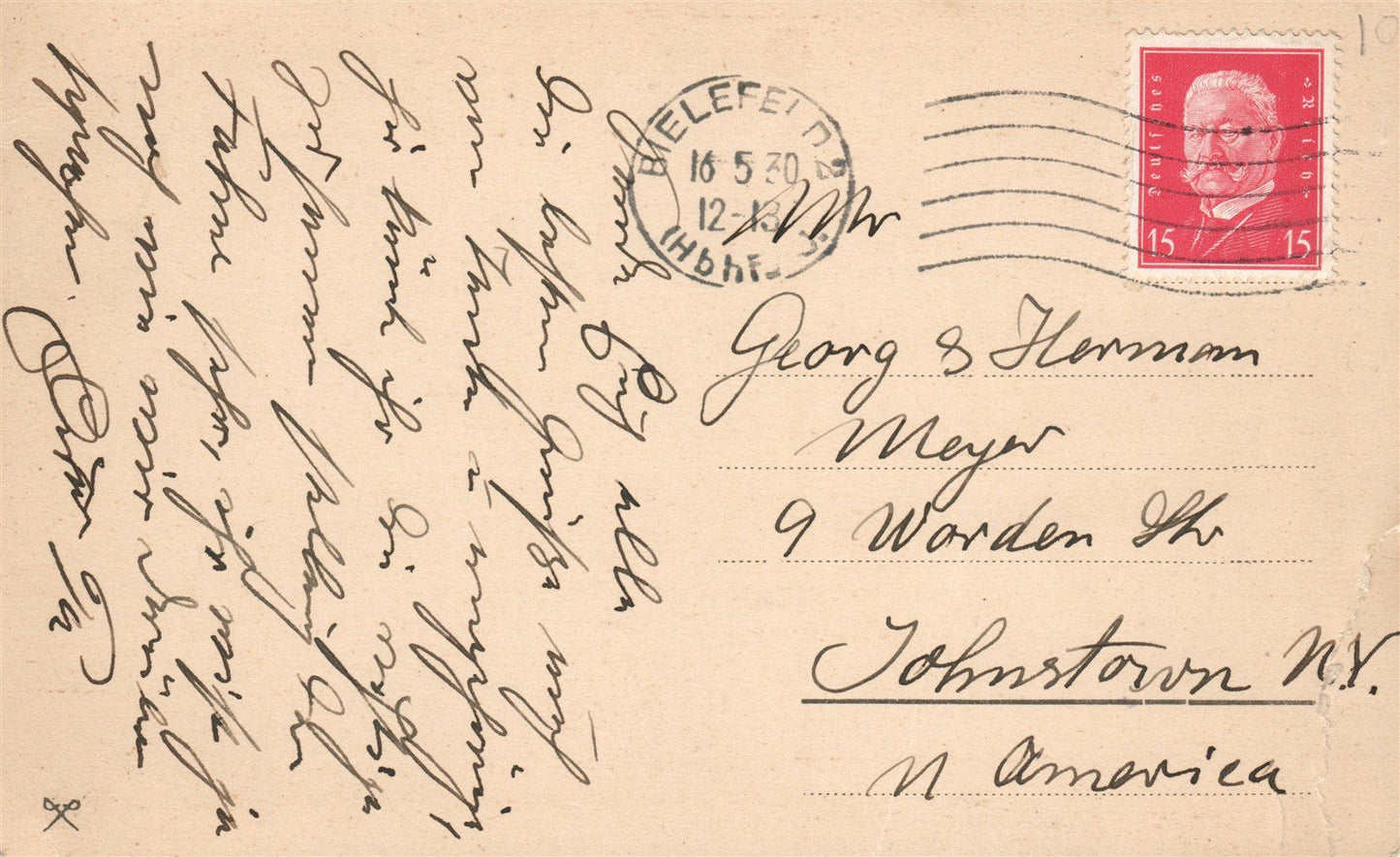 GERMANY BIELEFELD ANTIQUE POSTCARD