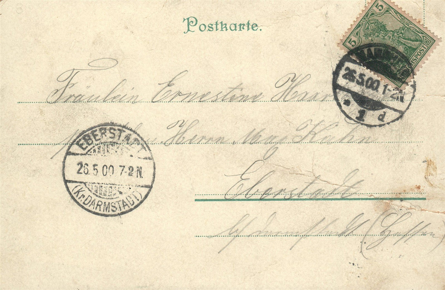 GERMANY MANNHEIM ANTIQUE POSTCARD