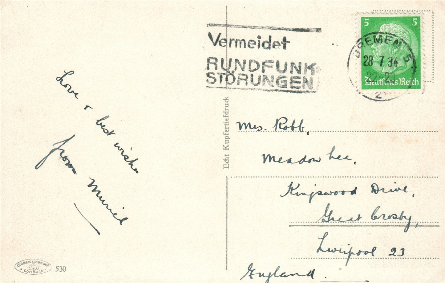 GERMANY HELGOLAND ANTIQUE POSTCARD