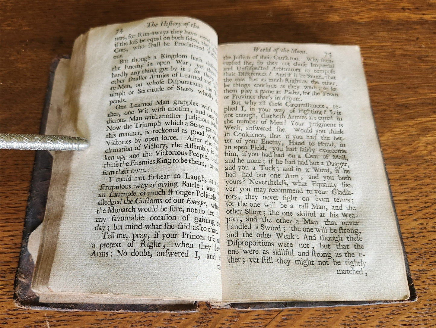 1687 COMICAL HISTORY of STATES & EMPIRES of the WORLDS of the MOON & SUN antique